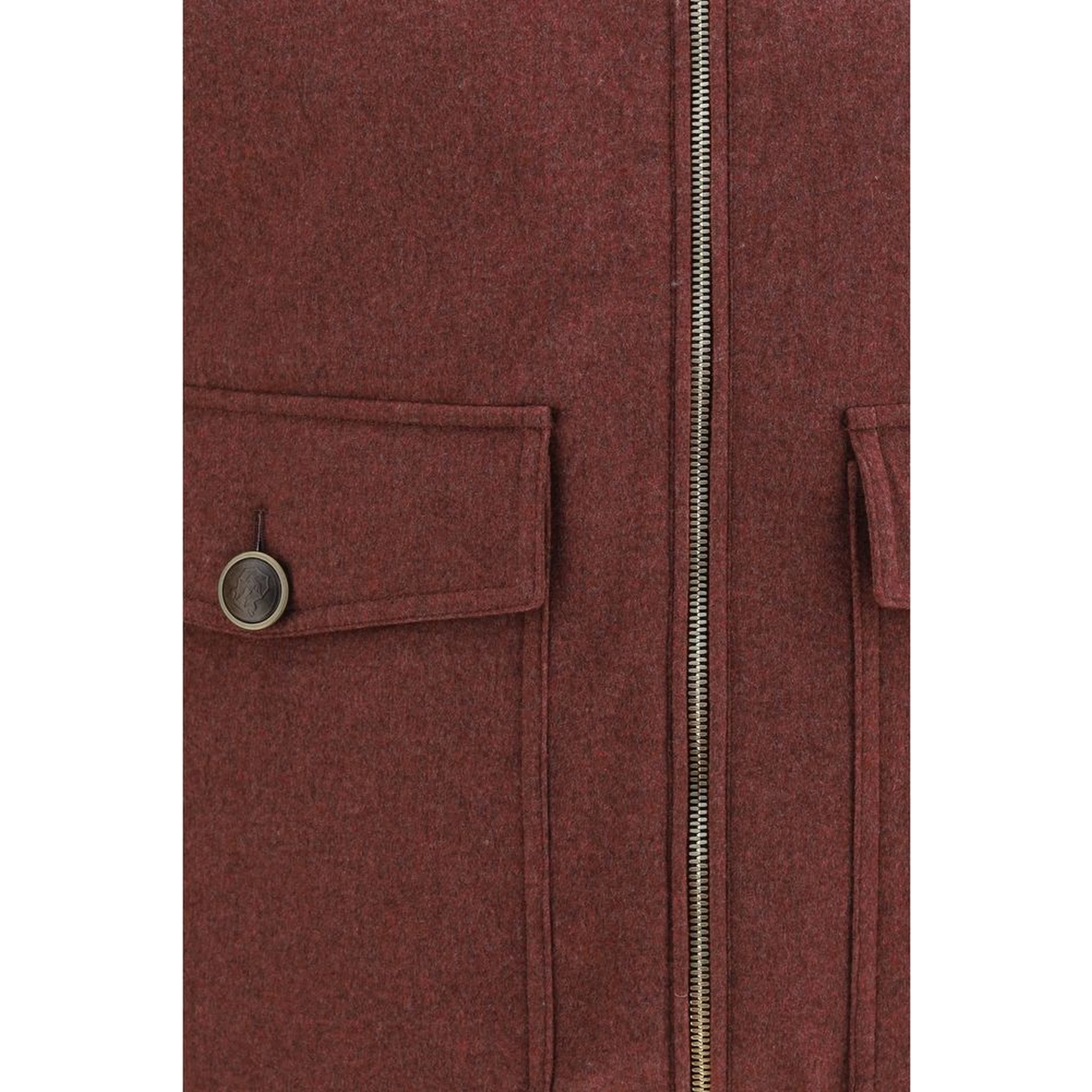 Bordeaux Wool Oves Aries Sleeveless Jacket