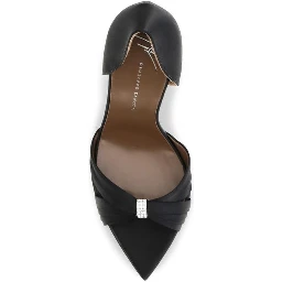 Black Satin Stiletto Heel Sandals