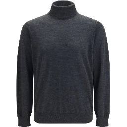Gray Cashmere Turtleneck