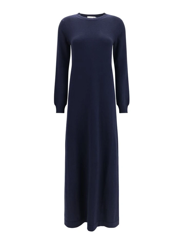 Blue Cashmere Casual Dress