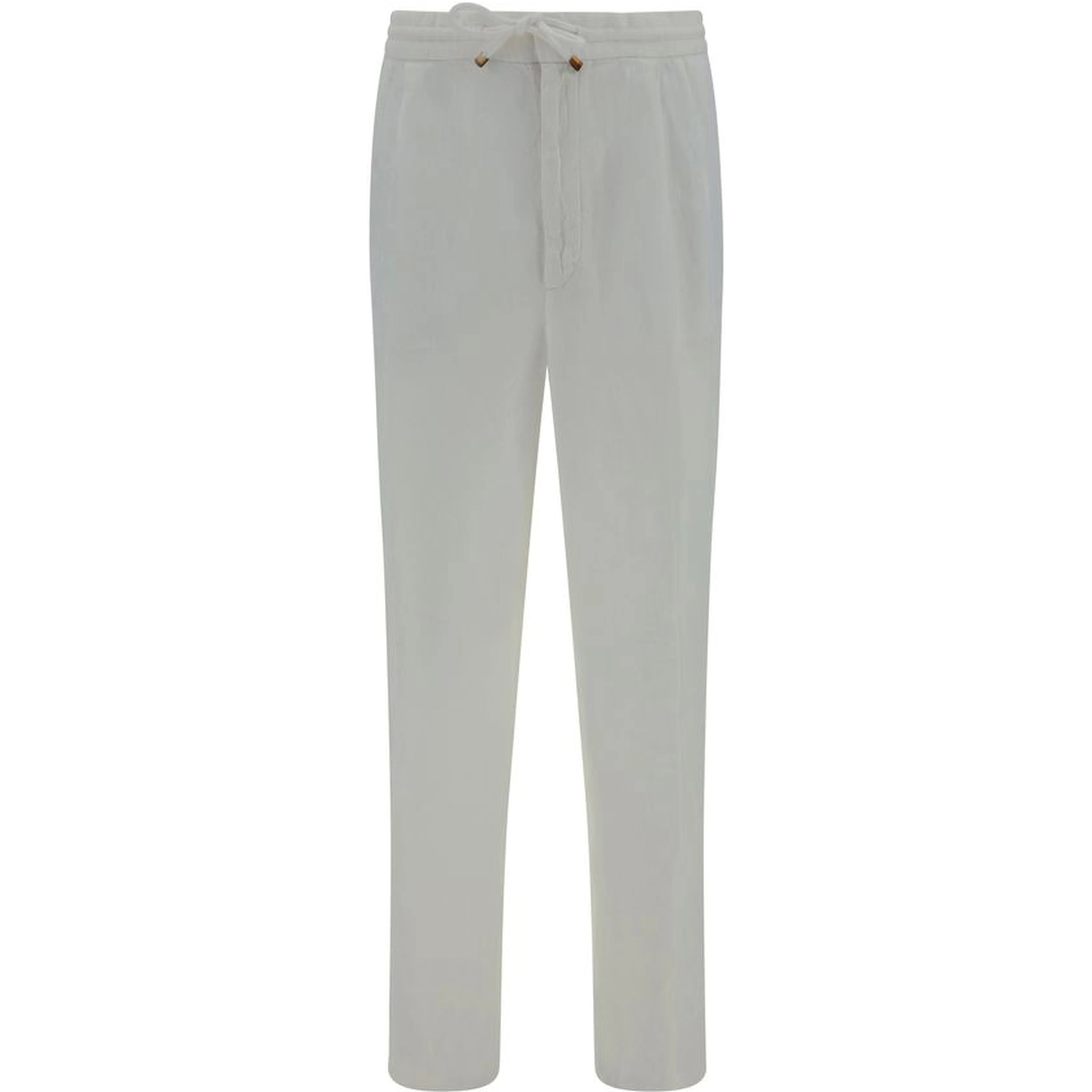 White Linen Casual Pants