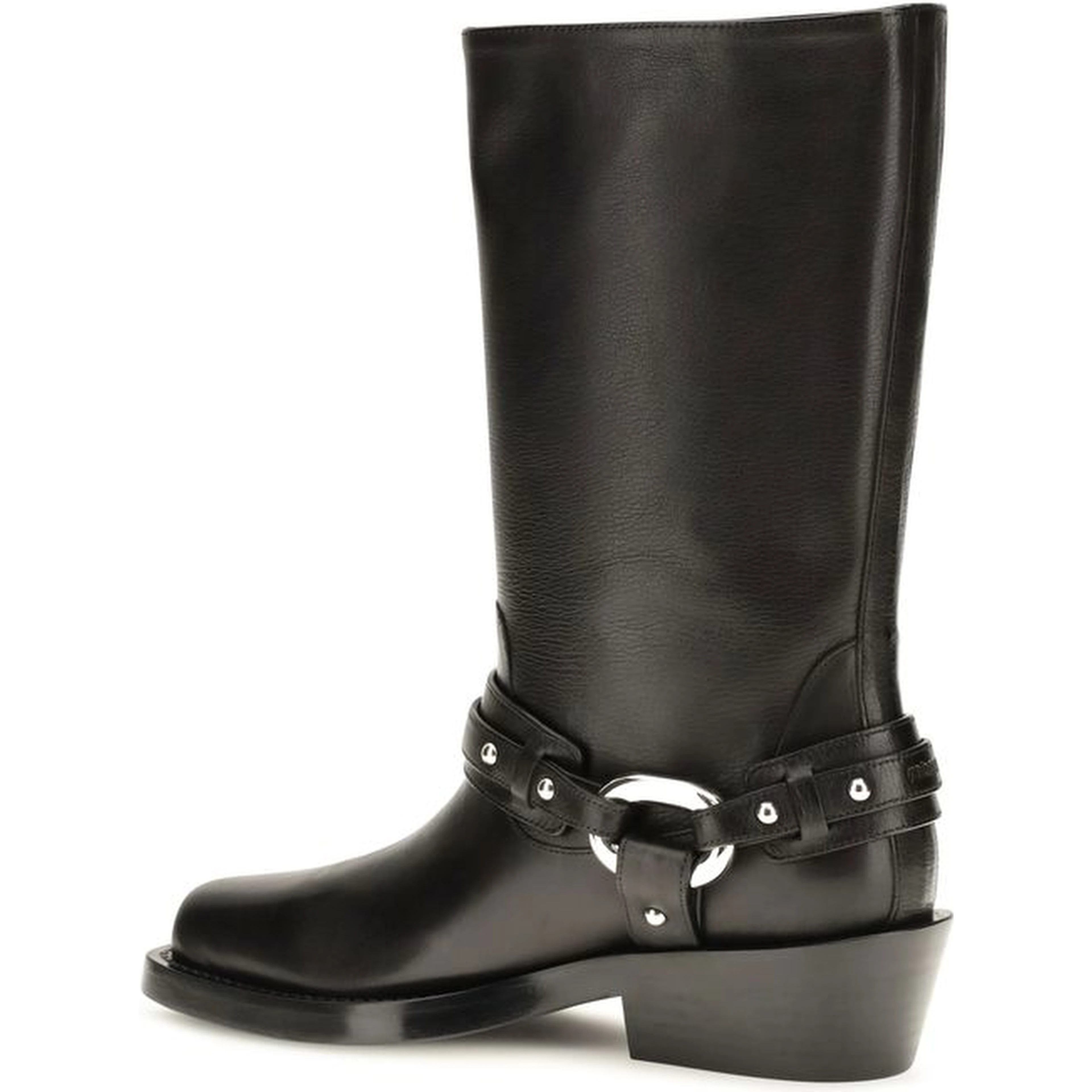 Black Calf Leather Bos Taurus Boots