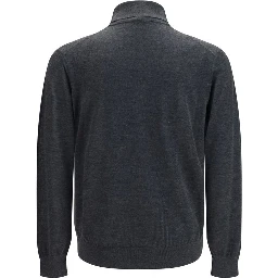 Gray Cashmere Turtleneck