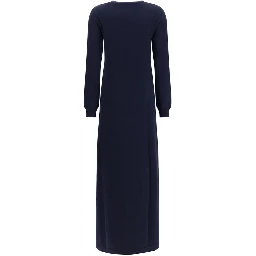 Blue Cashmere Casual Dress