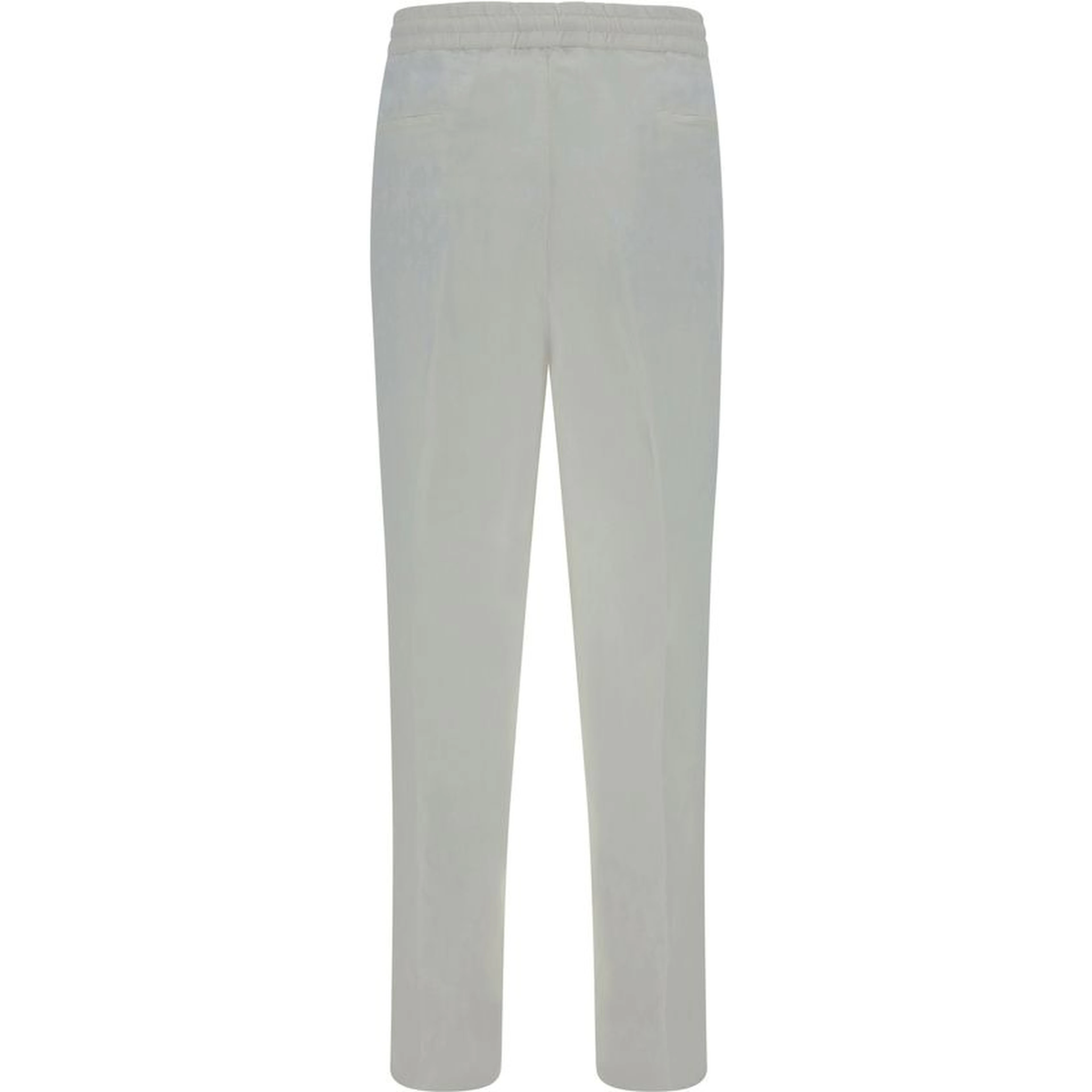White Linen Casual Pants