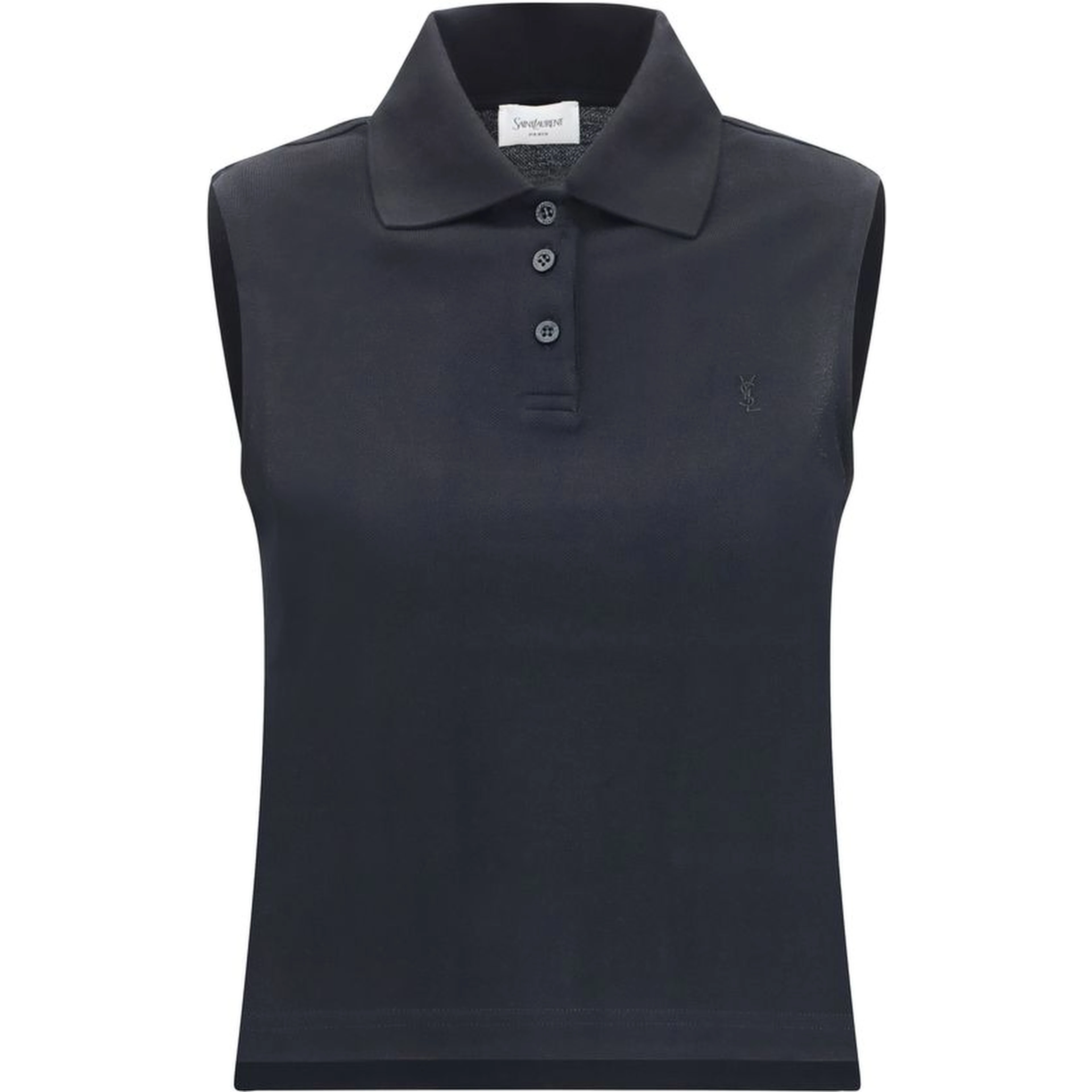 Black Recycled Cotton Polo Shirt