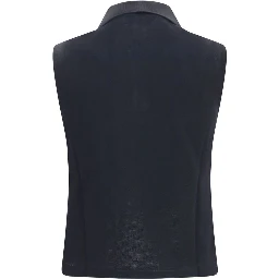 Black Recycled Cotton Polo Shirt