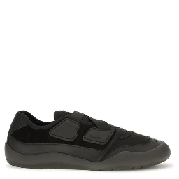 Black Nylon Low Top Sneakers
