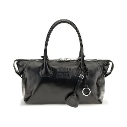 Black Calf Leather Bos Taurus Handbag