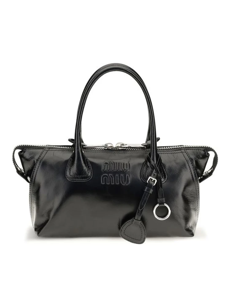 Black Calf Leather Bos Taurus Handbag