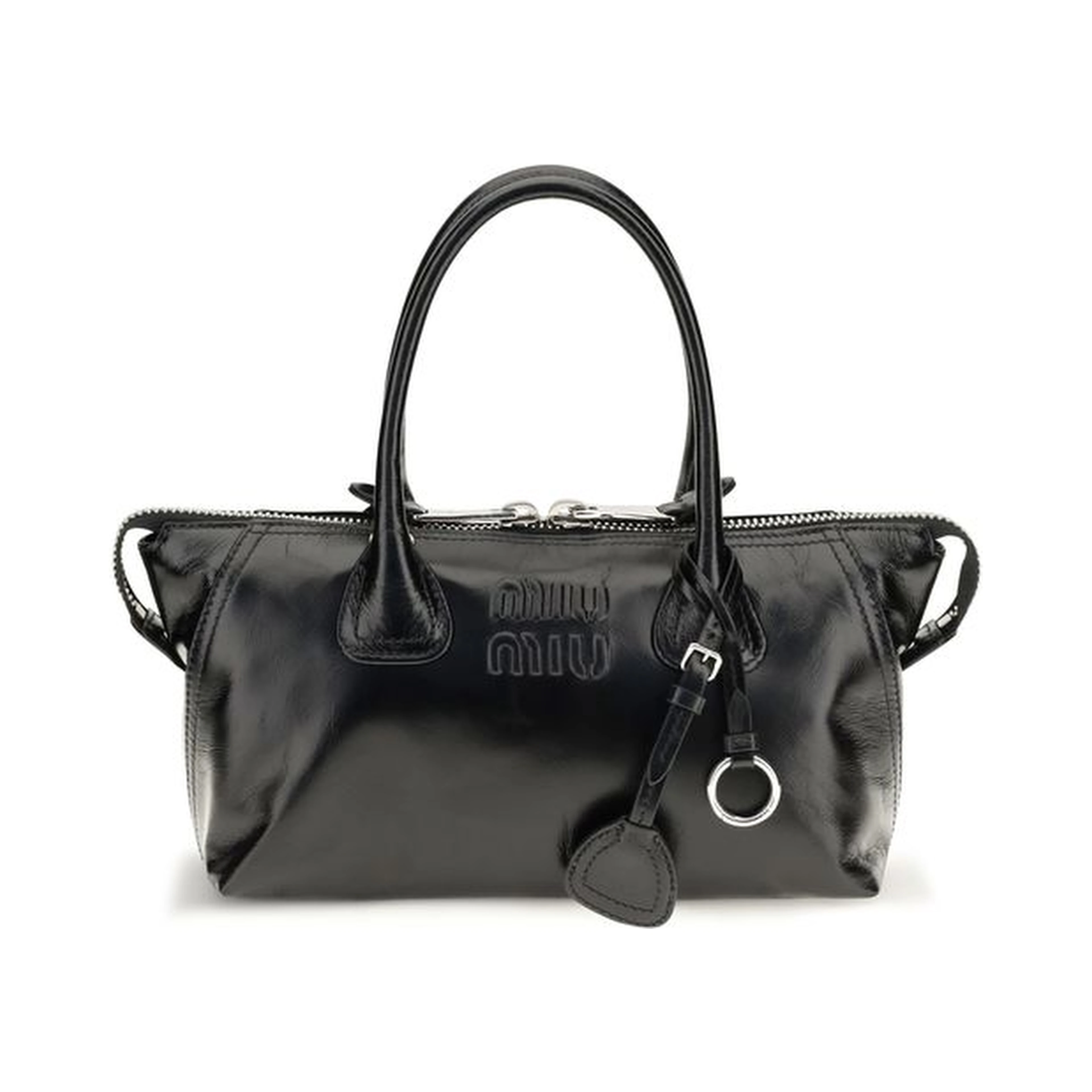 Black Calf Leather Bos Taurus Handbag