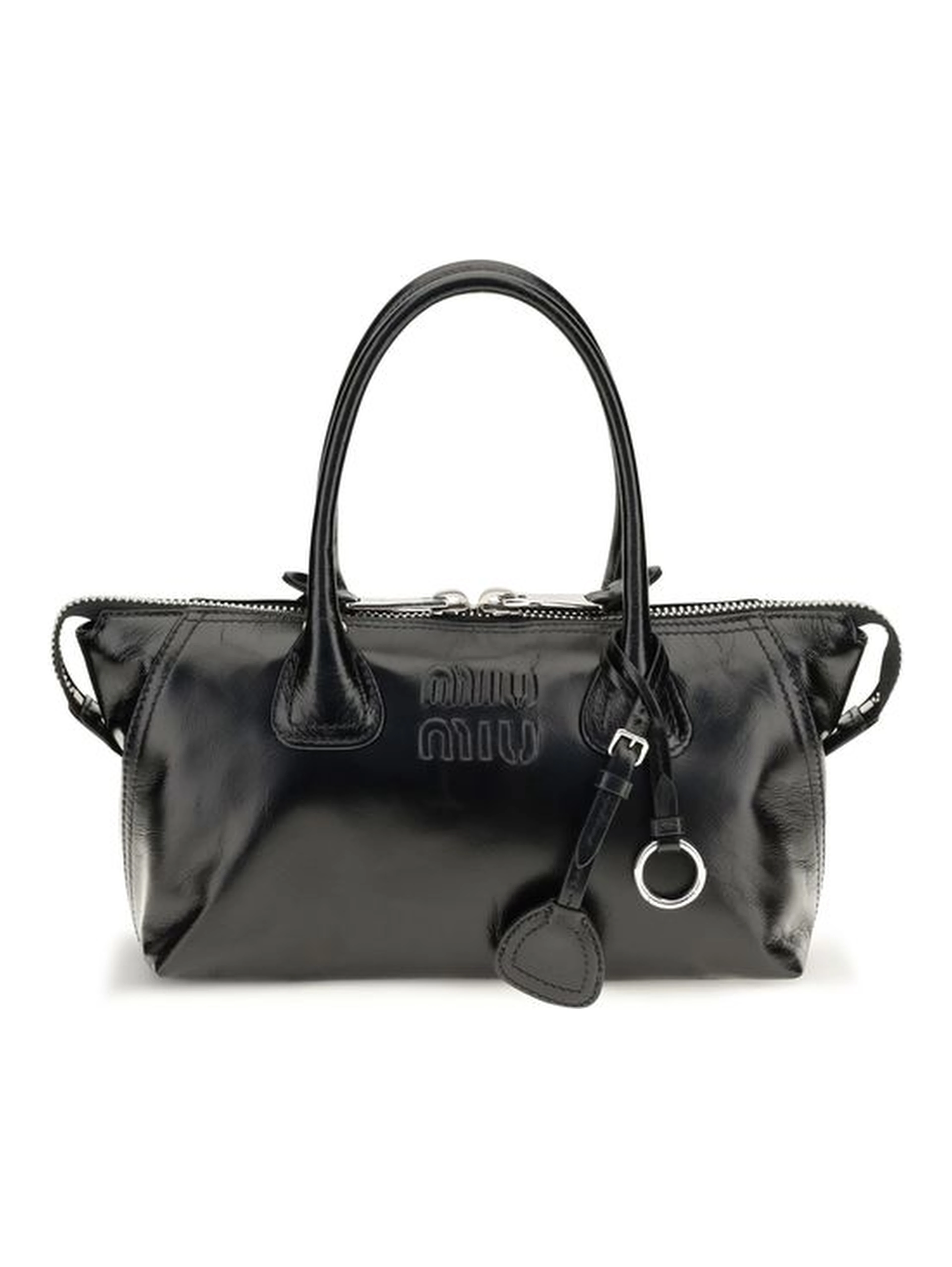 Black Calf Leather Bos Taurus Handbag