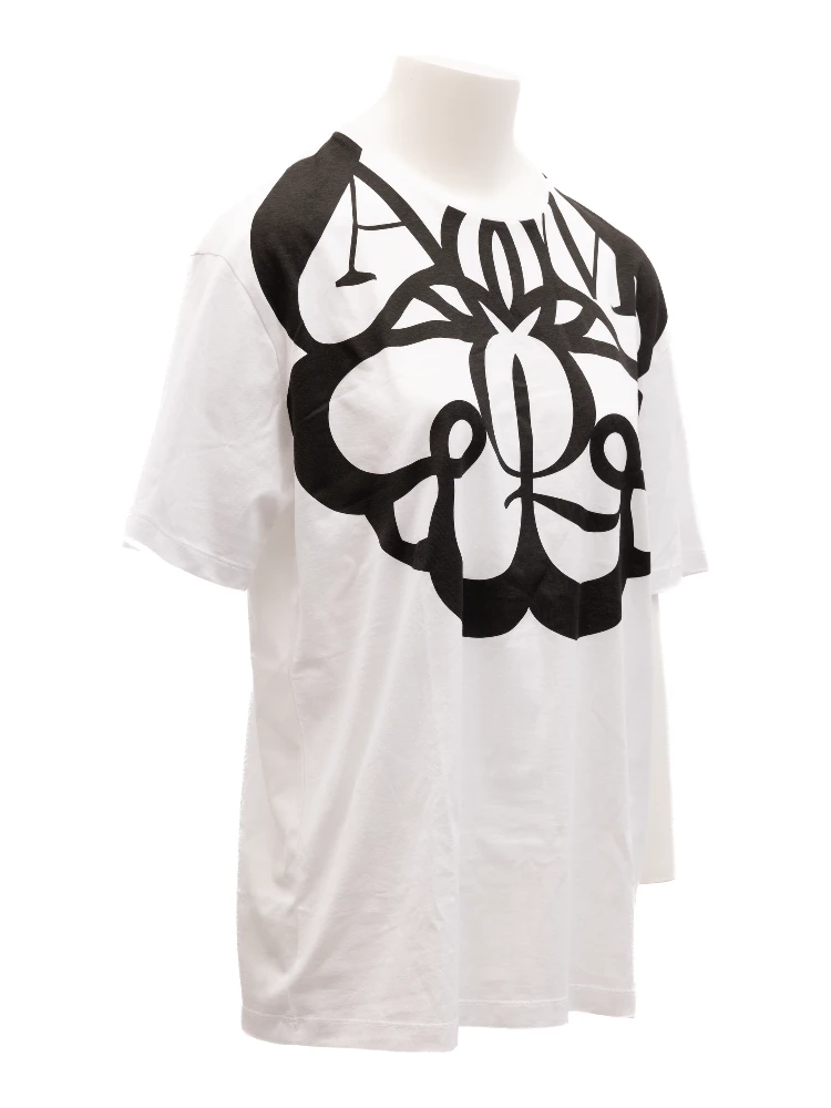 White Cotton Printed T-shirt alternative