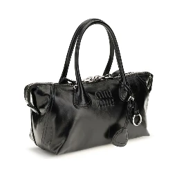 Black Calf Leather Bos Taurus Handbag