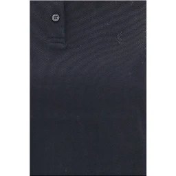 Black Recycled Cotton Polo Shirt