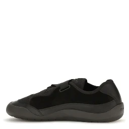 Black Nylon Low Top Sneakers