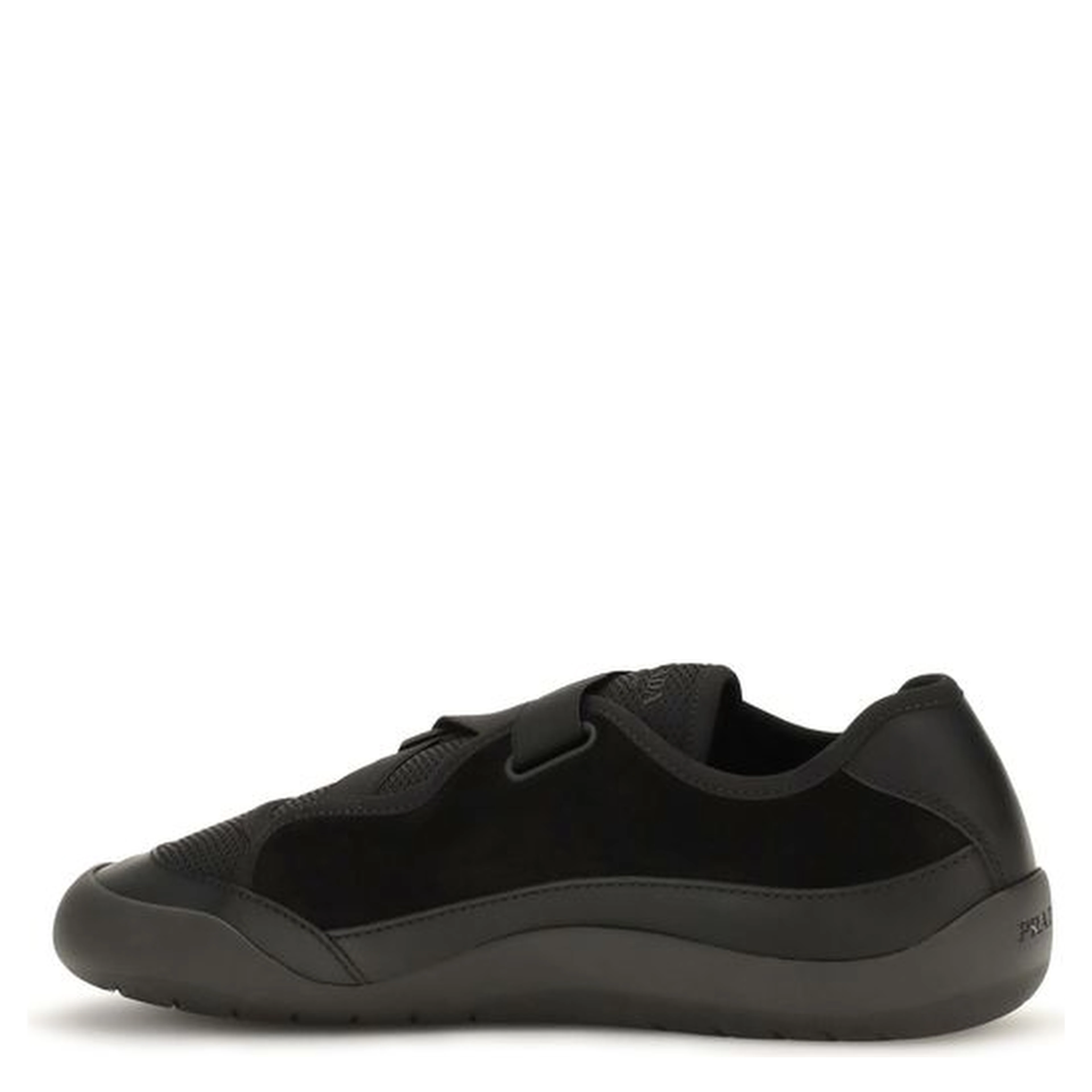 Black Nylon Low Top Sneakers