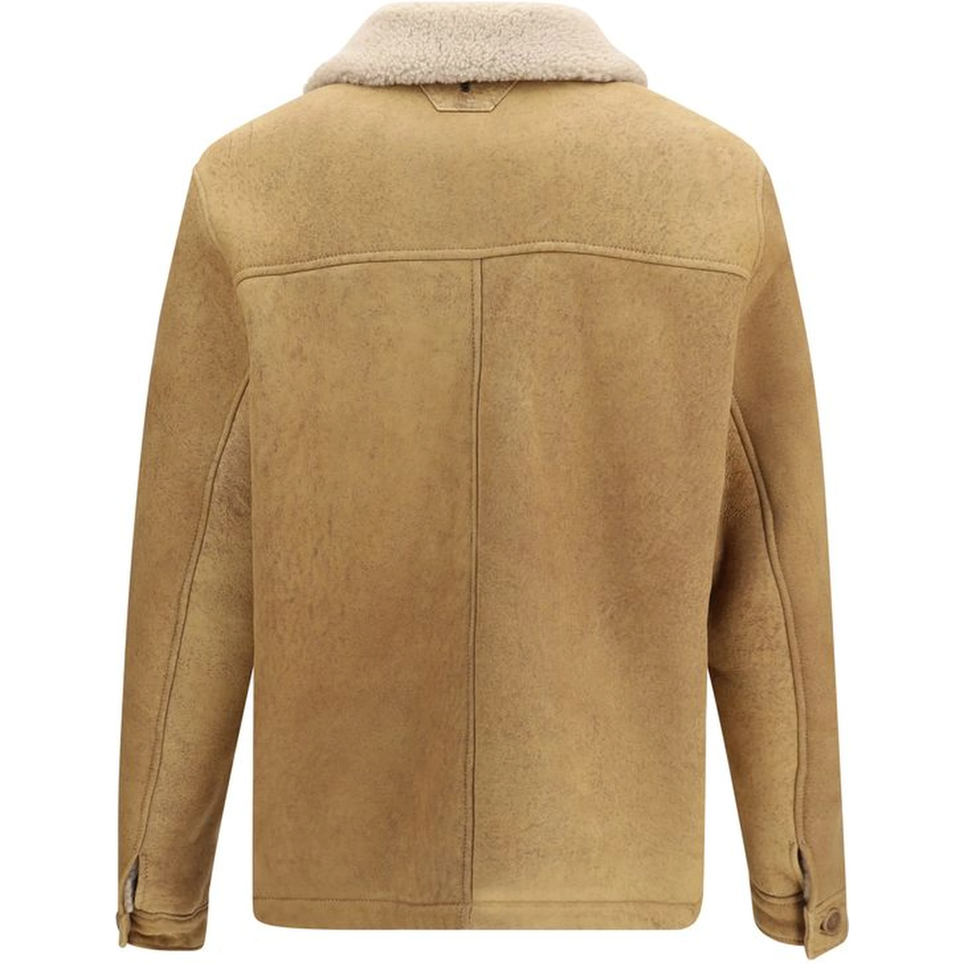 Brown Leather Full-Length Jacket