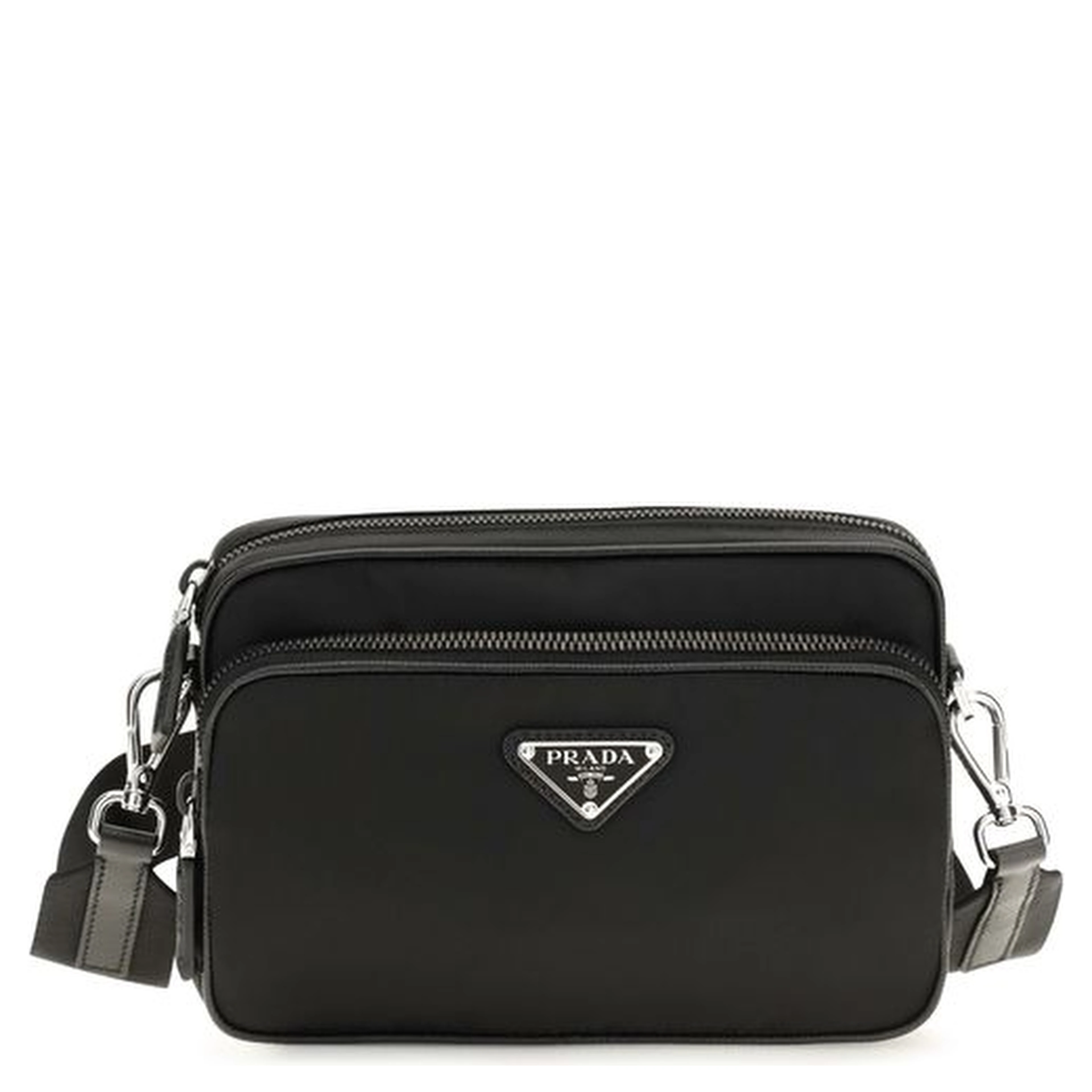 Black Recycled Polyamide Shoulder Bag