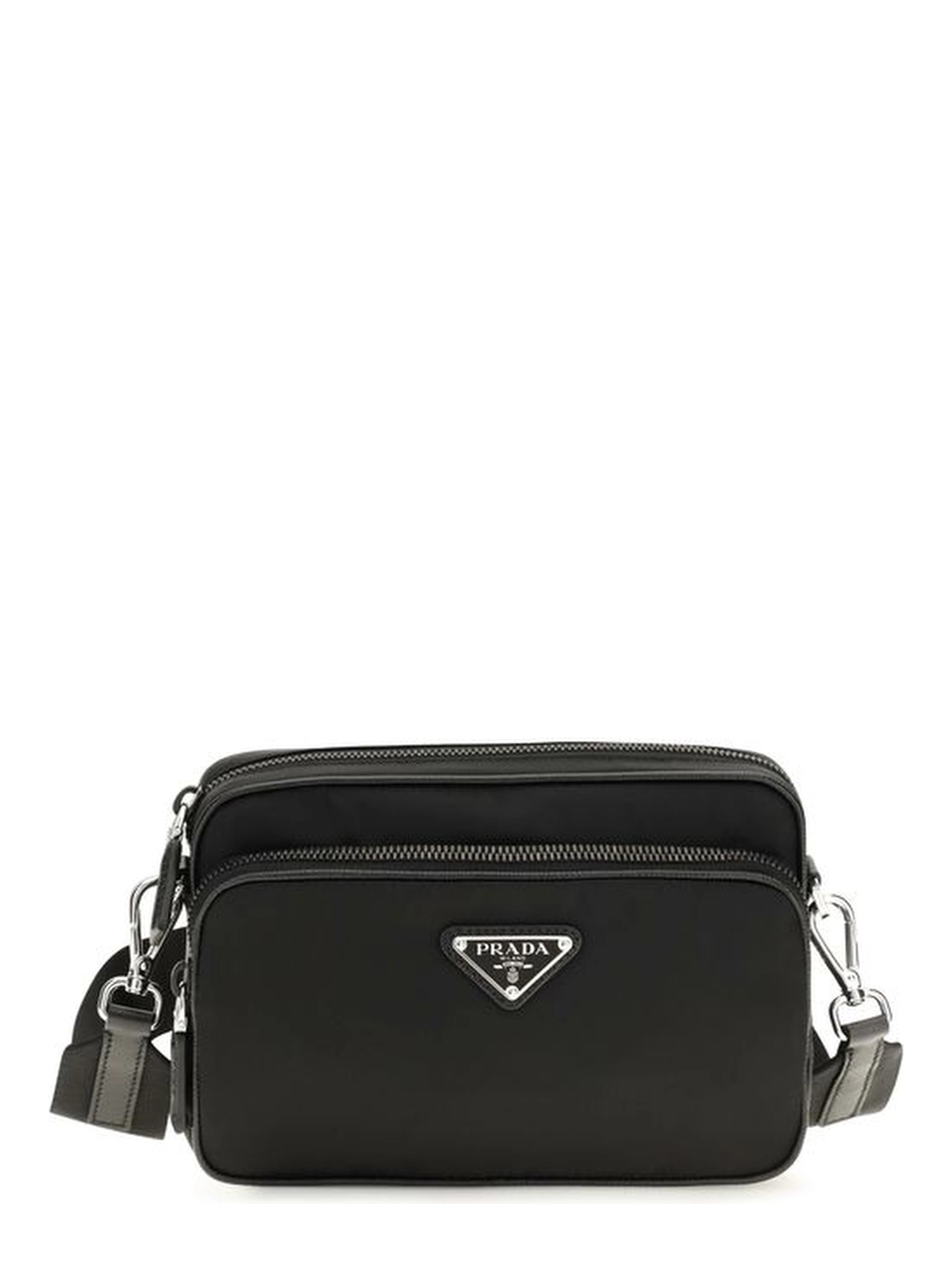 Black Recycled Polyamide Shoulder Bag