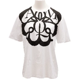 White Cotton Printed T-shirt