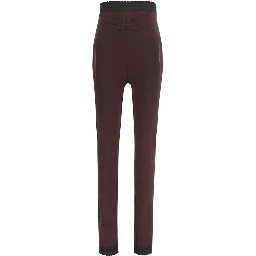 Purple Viscose Leggings