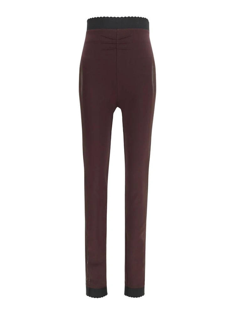 Purple Viscose Leggings