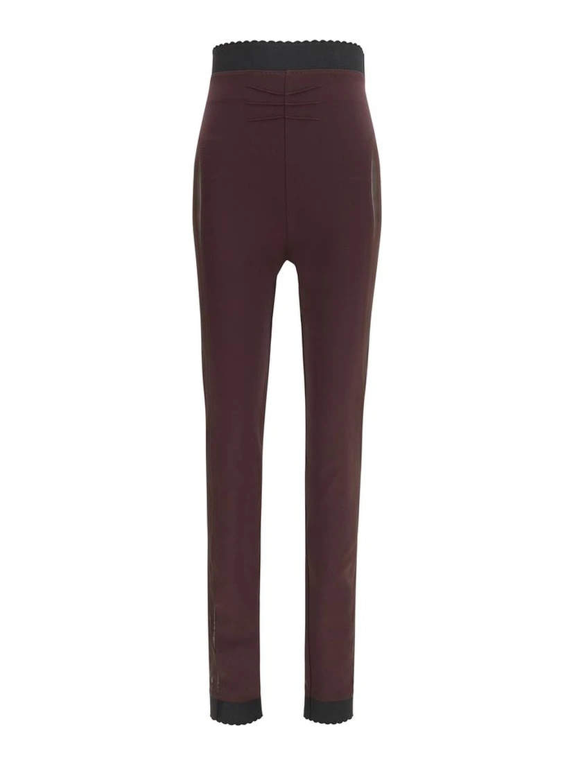 Purple Viscose Leggings