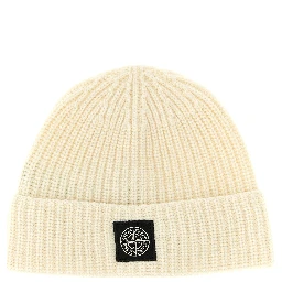 White Virgin Wool Beanie