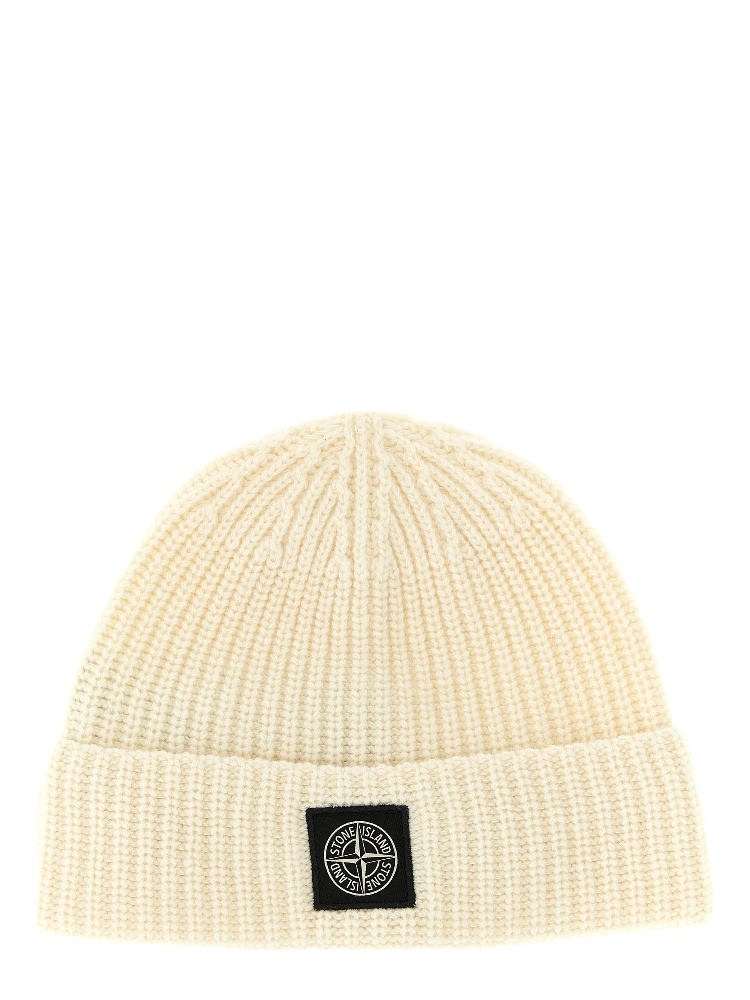 White Virgin Wool Beanie