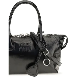 Black Calf Leather Bos Taurus Handbag