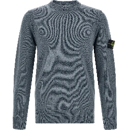 Blue Virgin Wool Cardigan