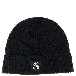 Blue Virgin Wool Beanie