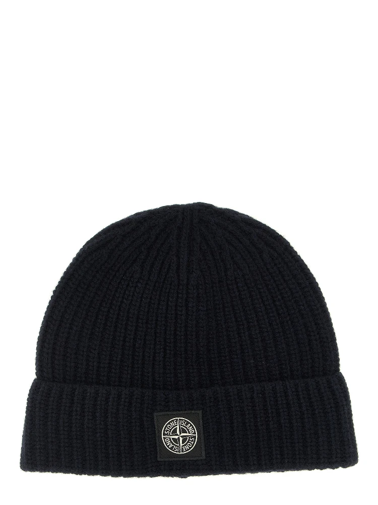 Blue Virgin Wool Beanie