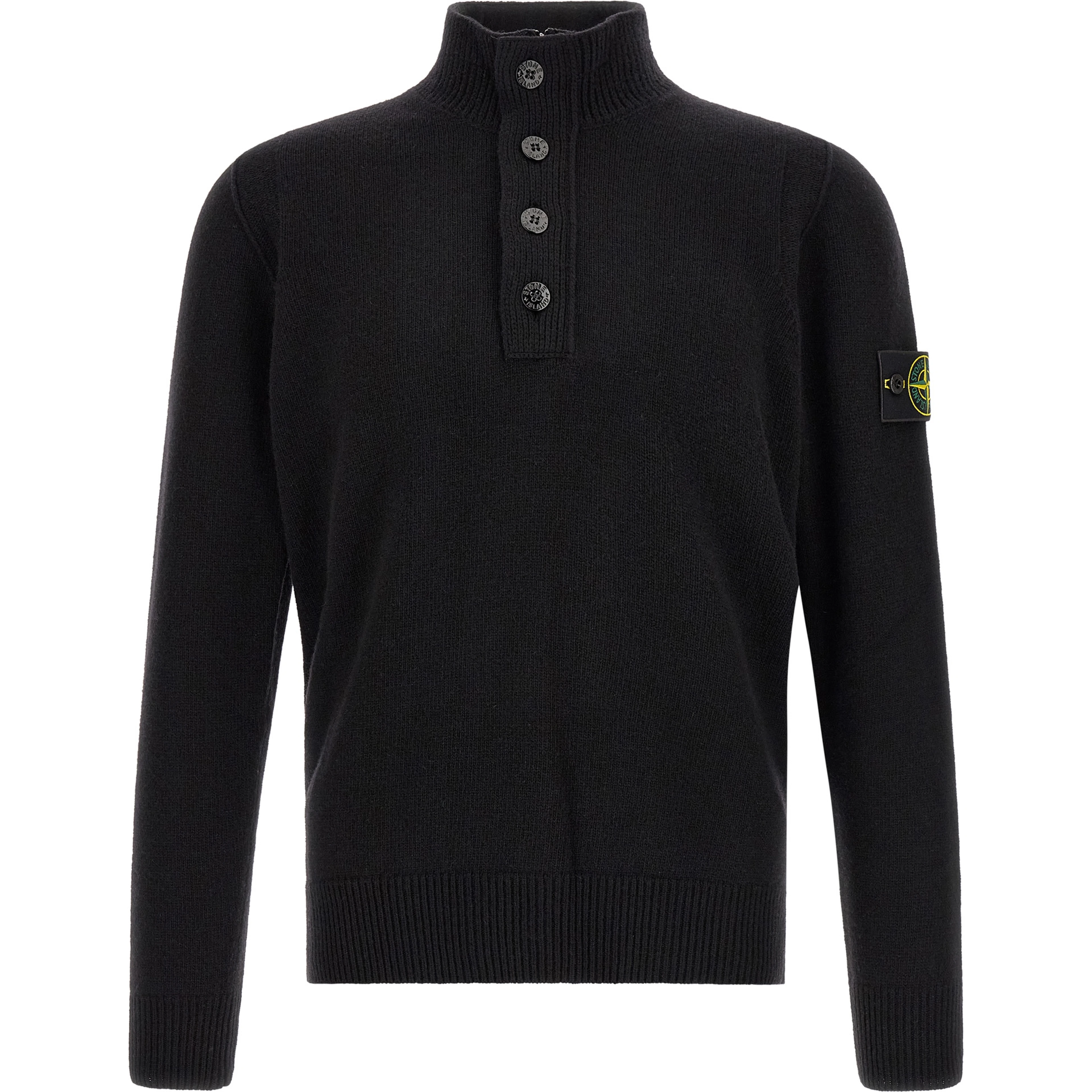 Black Virgin Wool Cardigan