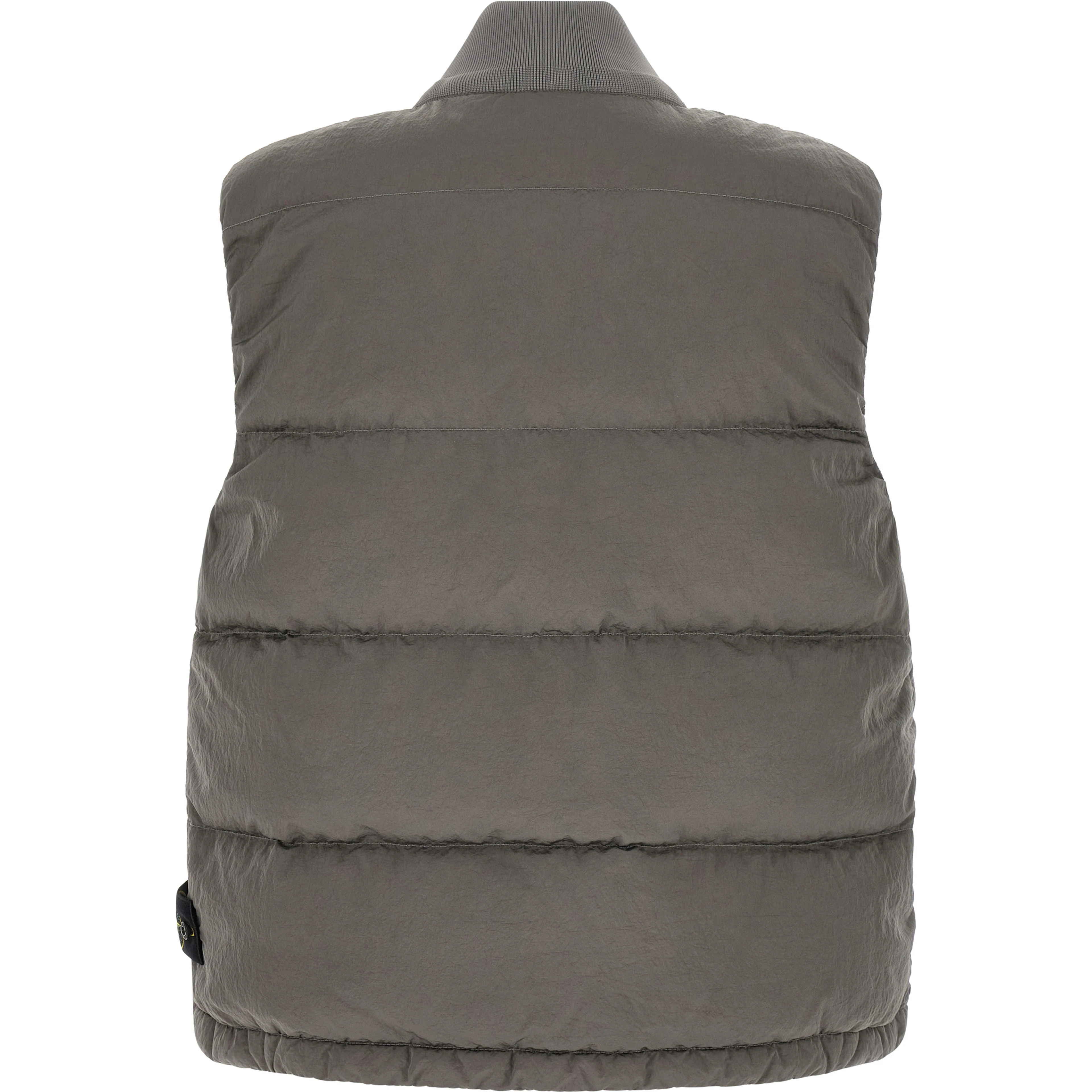 Gray Polyamide Sleeveless Jacket