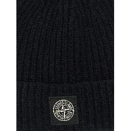 Blue Virgin Wool Beanie
