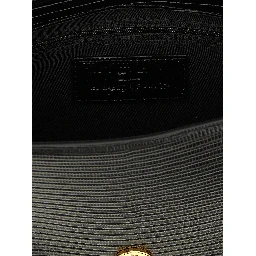 Black Polyester Clutch Bag