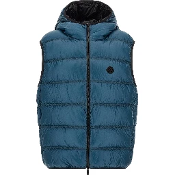 Blue Polyamide Full-Length Jacket