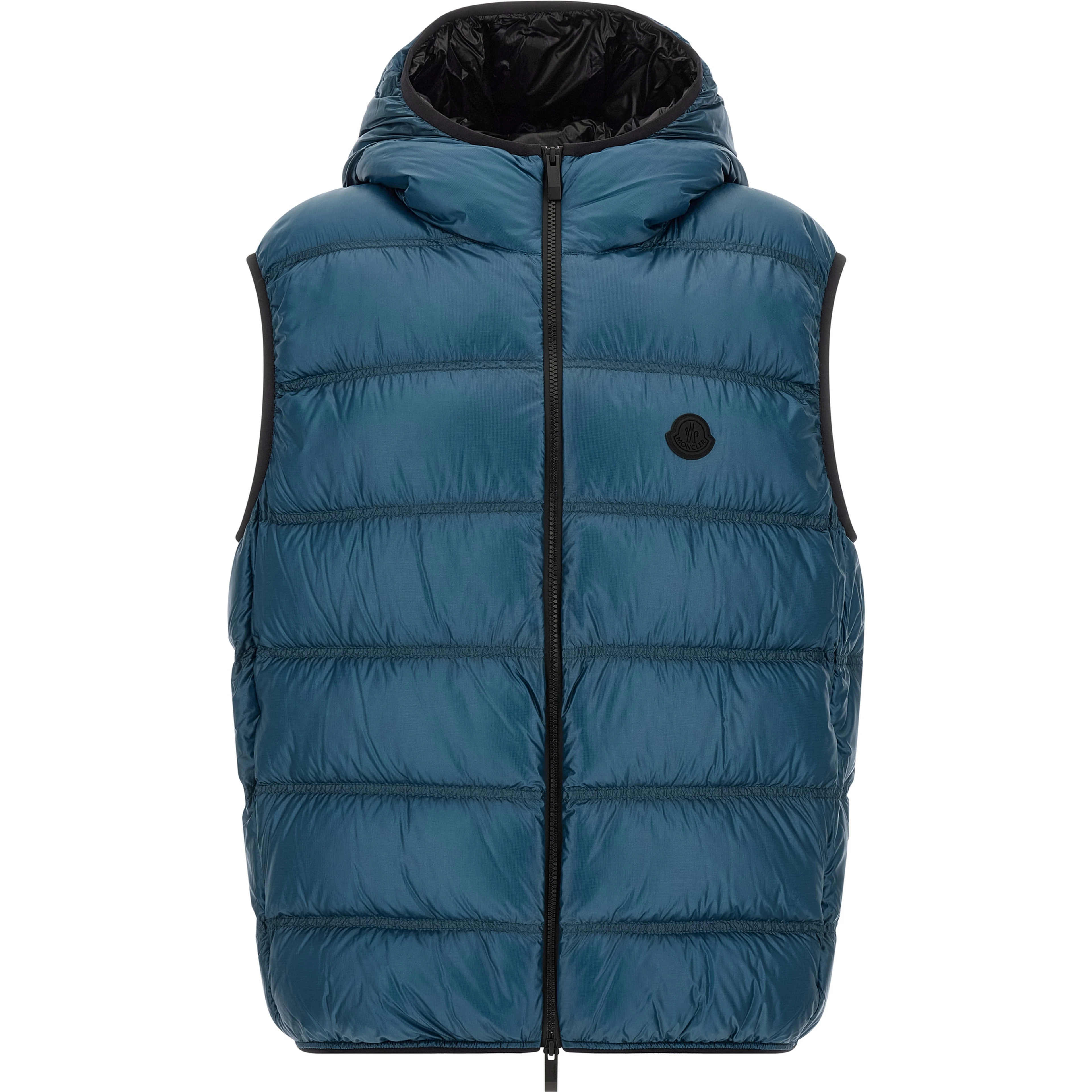 Blue Polyamide Full-Length Jacket