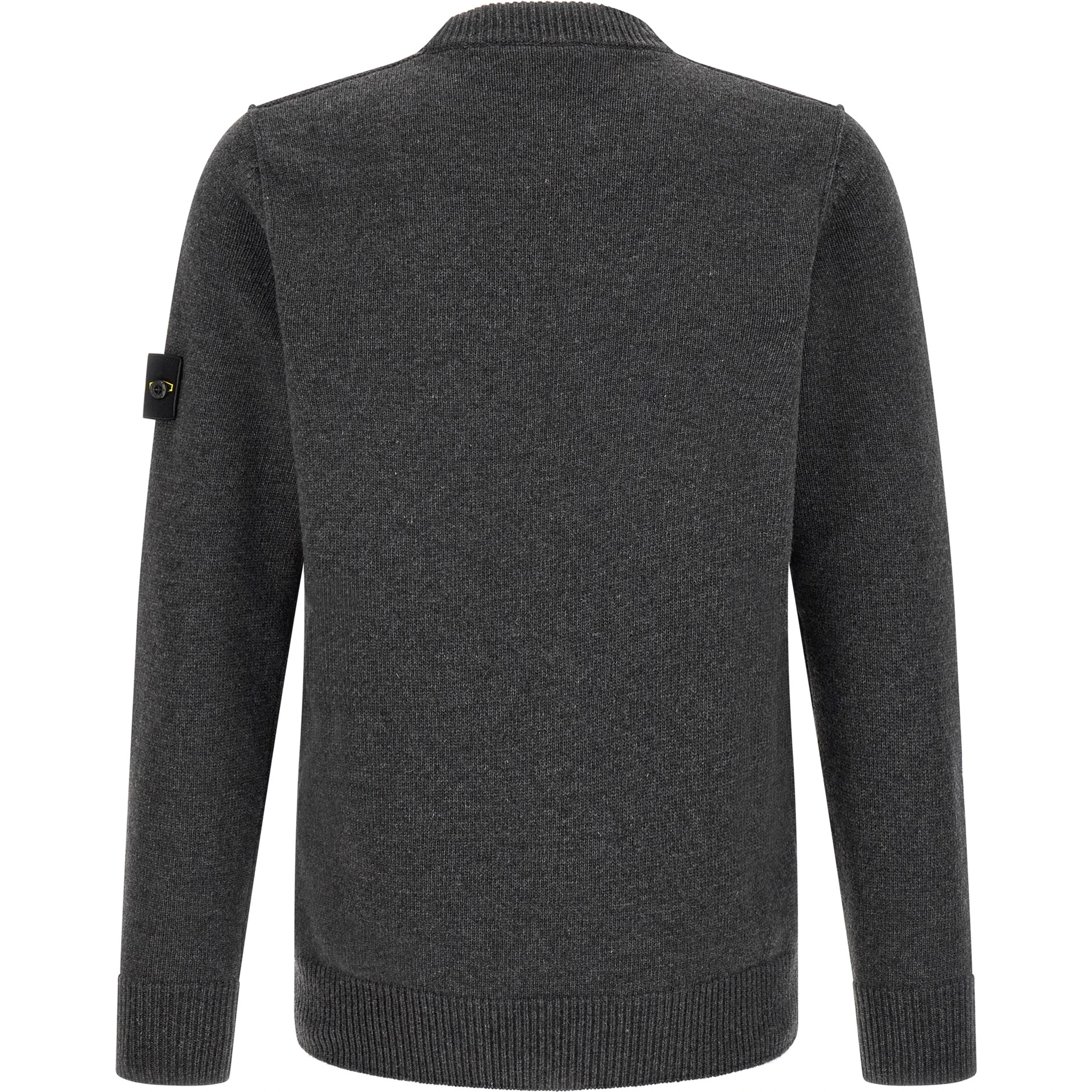 Gray Virgin Wool Cardigan