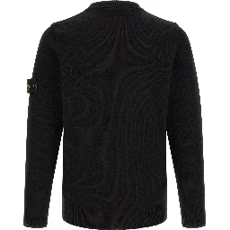 Black Virgin Wool Cardigan