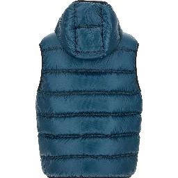 Blue Polyamide Full-Length Jacket