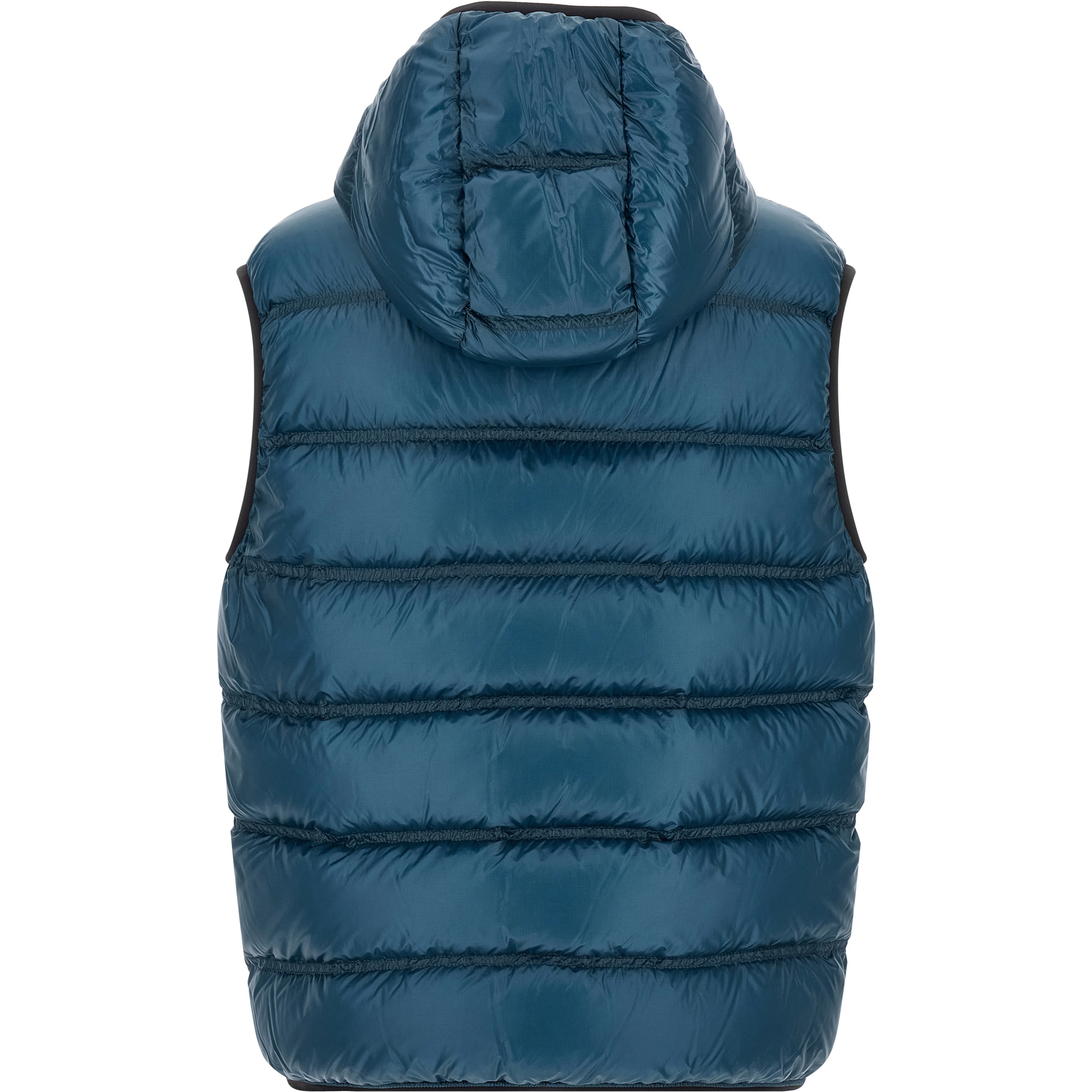 Blue Polyamide Full-Length Jacket