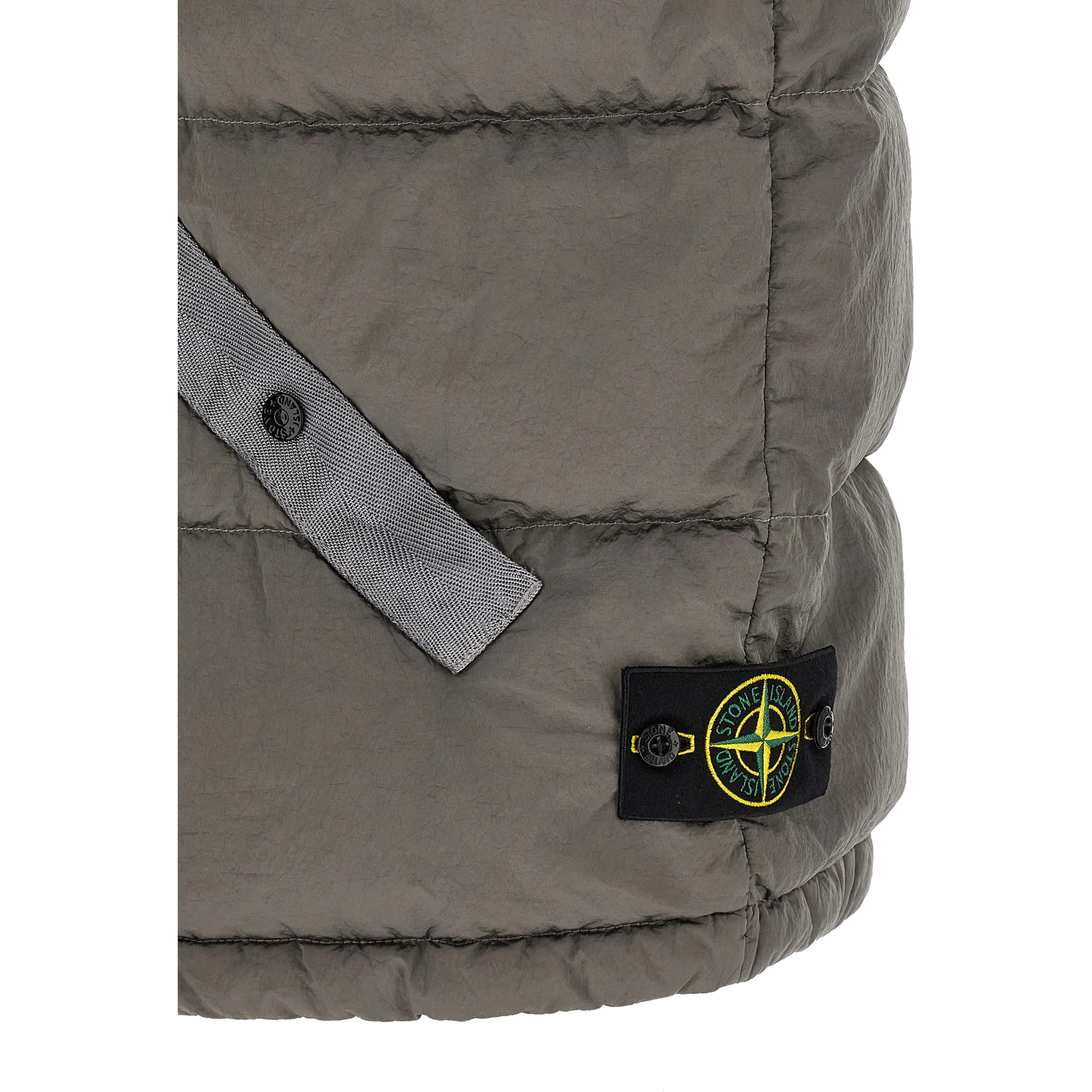 Gray Polyamide Sleeveless Jacket