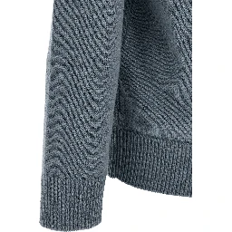 Blue Virgin Wool Cardigan