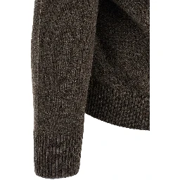Brown Virgin Wool Polo Shirt