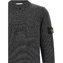 Gray Virgin Wool Cardigan