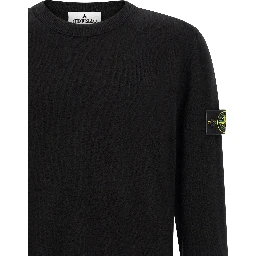Black Virgin Wool Cardigan