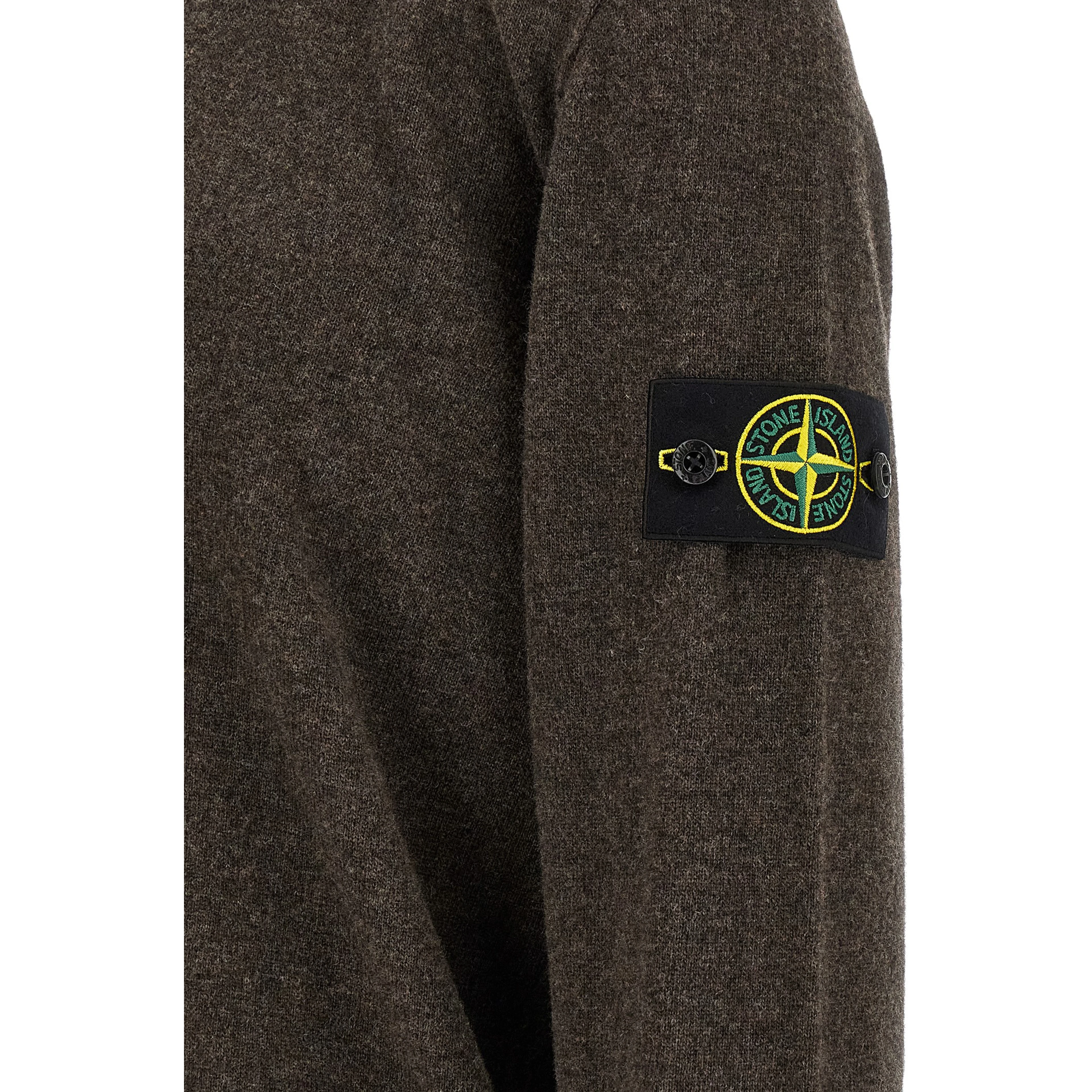Brown Virgin Wool Polo Shirt